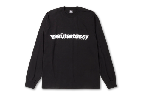  Stussy Mirror Long Sleeve Tee Black 