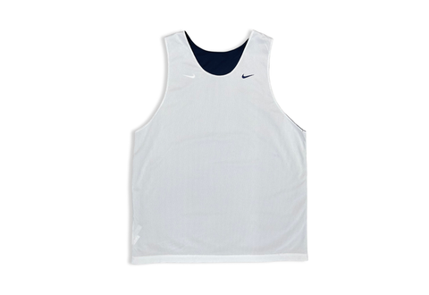  Vintage Nike Swoosh Logo Reversible Jersey White/Blue 