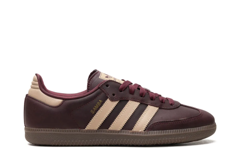  adidas Samba OG Maroon Gold Metallic (Women's) 