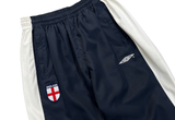  Vintage Umbro England National Soccer Team Track Pants Navy 