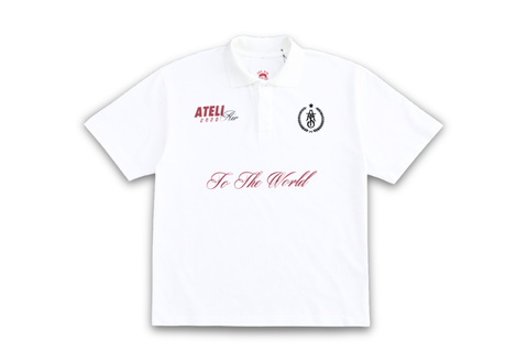  The Air Saigon® Merchandise – ATELIAIR Dept. “To The World” White Polo 