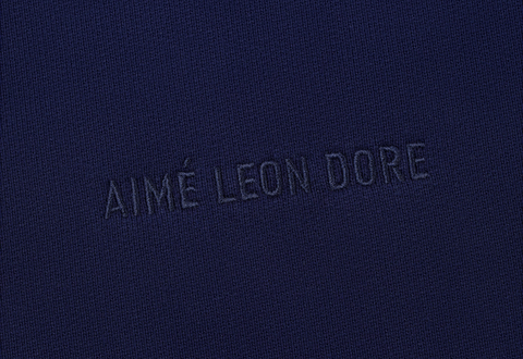  Aimé Leon Dore Tonal Logo Crewneck Evening Blue 