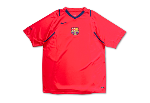  2006-07 Barcelona Nike Total 90 Training Shirt Red 