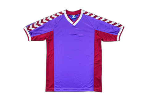  Vintage Hummel Template Football Jersey Purple/Red 