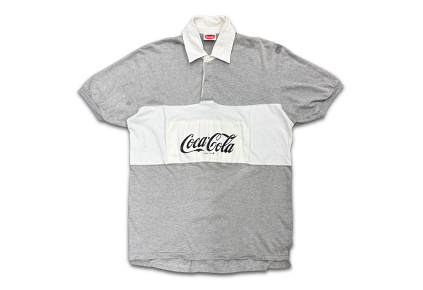 Vintage 90s Coca Cola Polo Grey 