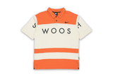  Nike Sportswear Swoosh Logo Orange Polo Shirt 