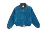  Vintage Carhartt Santa Fe Jacket Dark Teal Duck Canvas Western 