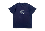 Vintage Calvin Klein Jeans Spell Out Logo Navy Tee 