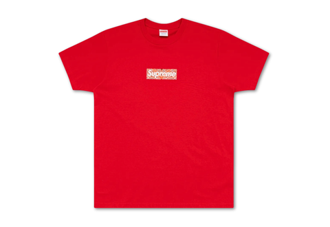  Supreme Bandana Box Logo Red Tee 