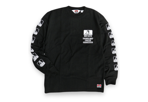  Ben Davis Multilogo Long Sleeve Tee Black 