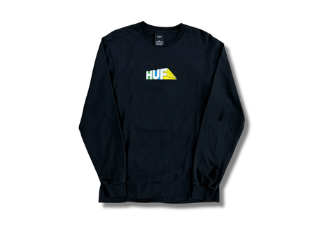  HUF Total Spectrum Long Sleeve Shirt Black 