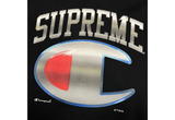  Supreme Champion Chrome Crewneck Black Teal Red Grey (SS19) 