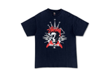  Vintage 90s Stussy Ride or Die Shull Corossbones Tee Black 