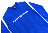  Vintage 90s Umbro Long Sleeve Blue Jersey 