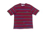  Vintage Tommy Hilfiger Striped Tee Burgunde 