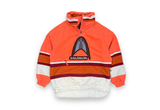  Vintage 90s Salomon Half Zip Spell Out Logo Ski Jacket Orange 