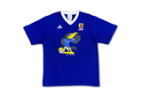  Vintage 90s 1998 Adidas Kirin Japan Japanese Football Team Tee Blue 