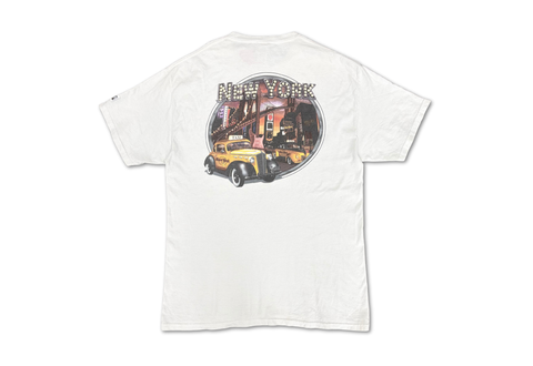  Vintage Hard Rock Cafe New York Taxi White Tee 