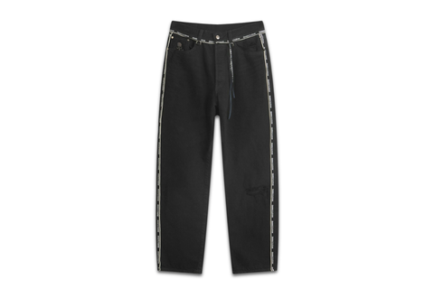 Mastermind JAPAN Inside-Out Straight Denim Pants Black 