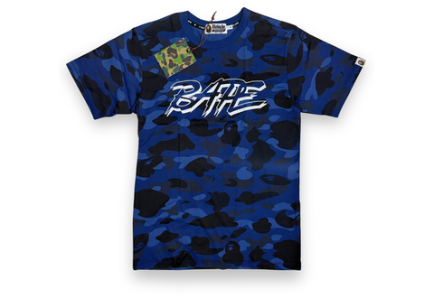  BAPE A Bathing Ape Color Camo Blue Tee 