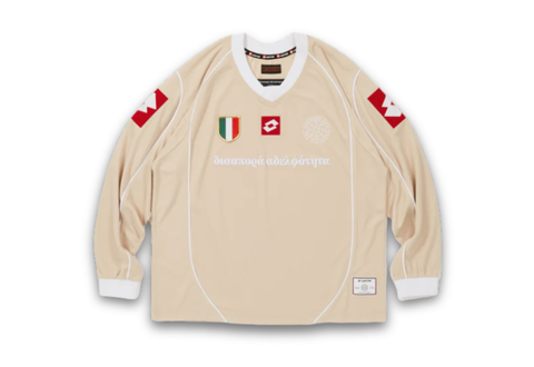  Diaspora Skateboards x Lotto Long Sleeve Tee Beige 