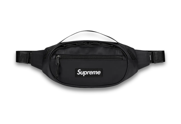  Supreme Leather Waist Bag Black (SS23) 