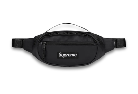  Supreme Leather Waist Bag Black (SS23) 