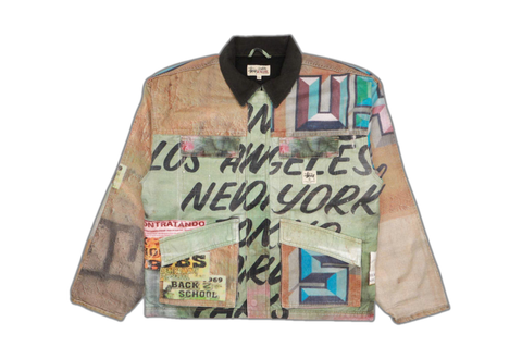  Stussy Alfonso Canvas Shop Jacket Multicolor 