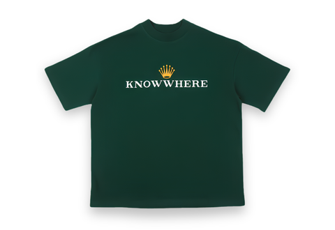  KNOWWHERESTUDIO ROLEX LOGO GREEN TEE 