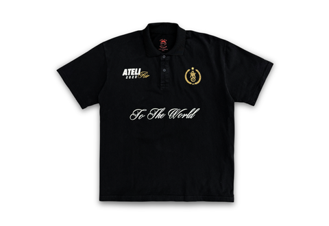  The Air Saigon® Merchandise – ATELIAIR Dept. “To The World” Black Polo 