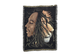  Bob Marley With Lion Woven Tapestry Throw 