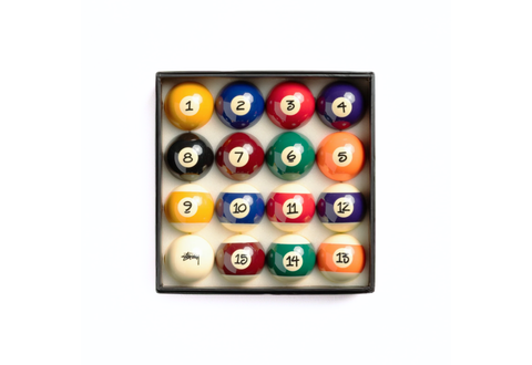  Stussy Billiard Pool Ball Set Multi 