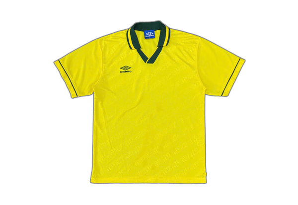 Vintage 90’s Umbro Football Jersey Yellow 