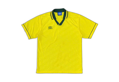  Vintage 90’s Umbro Football Jersey Yellow 