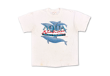  Vintage 90s F.H.Davis Aqua Nation San Diego White Tee 
