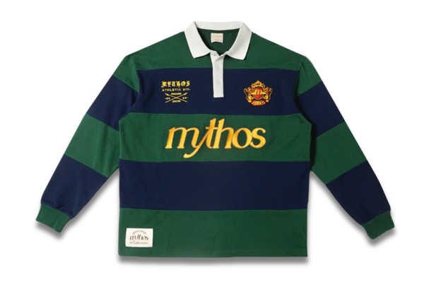 The Mythos Rugby Striped Polo Shirt 