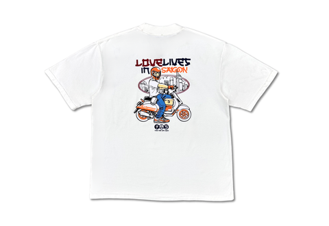  The Air Saigon Merchandise | Love Lives in Saigon Artwork White Tee 