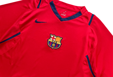  2006-07 Barcelona Nike Total 90 Training Shirt Red 