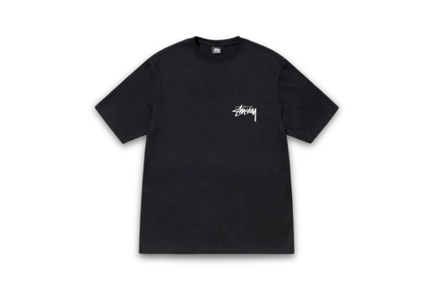  Stussy Gold Lion Black Tee 