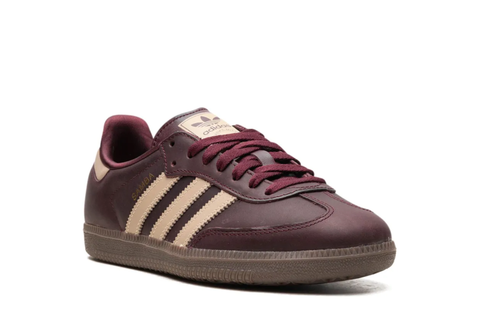  adidas Samba OG Maroon Gold Metallic (Women's) 
