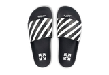  OFF-WHITE Diag Slider Black White 