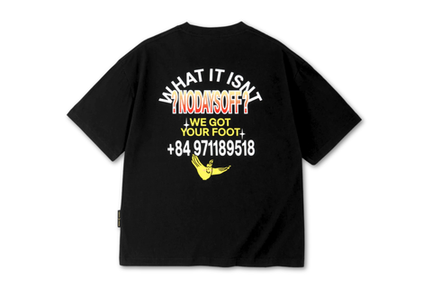  What It Isnt x ABC-Mart No Days Off Black Tee 