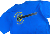  Vintage 90s Nike Volt Swoosh Logo Blue Tee 