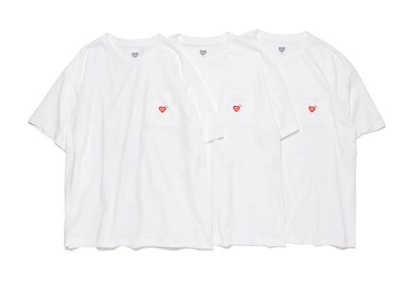  Human Made 3-Pack Pocket Tee Set White 