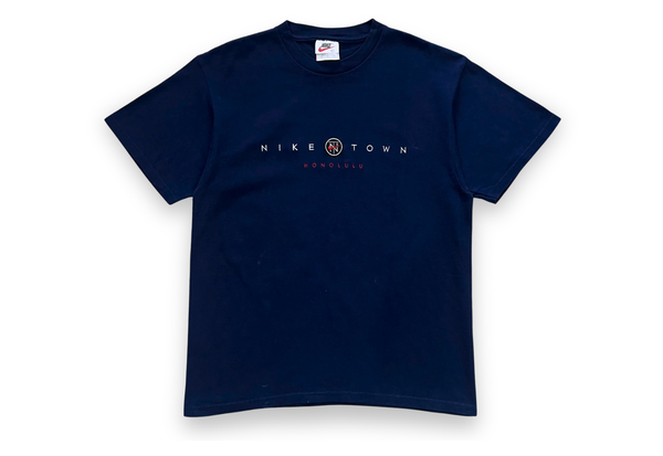  Vintage 90s Nike Town Honolulu Tee Blue 