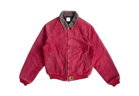  Carhartt Santa Fe Jacket – Crimson Red 90s 
