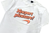  Vintage 90s Newport Pleasure Cigarette Tee White 