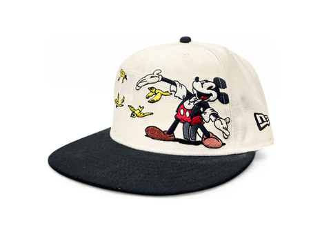  New Era x Disney Mickey Mouse Character Cartoon Embroidered Snapback Cap 