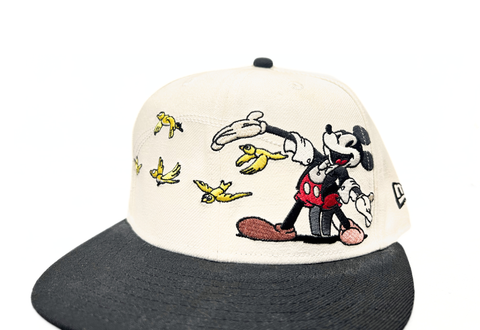  New Era x Disney Mickey Mouse Character Cartoon Embroidered Snapback Cap 