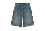  Carhartt WIP W' Nixon Double Knee Short Blue Grind Wash 